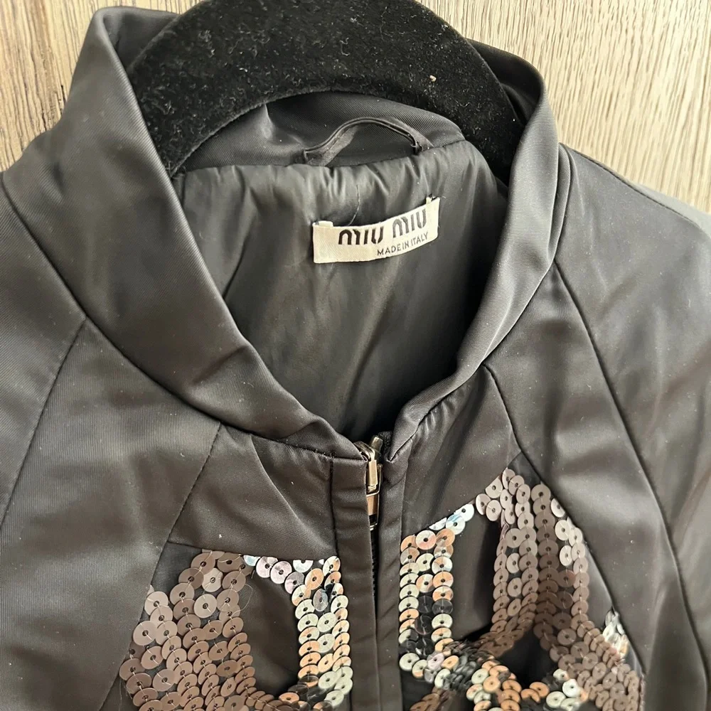 MIU MIU sequins bomber jacket - Picture 6 of 9